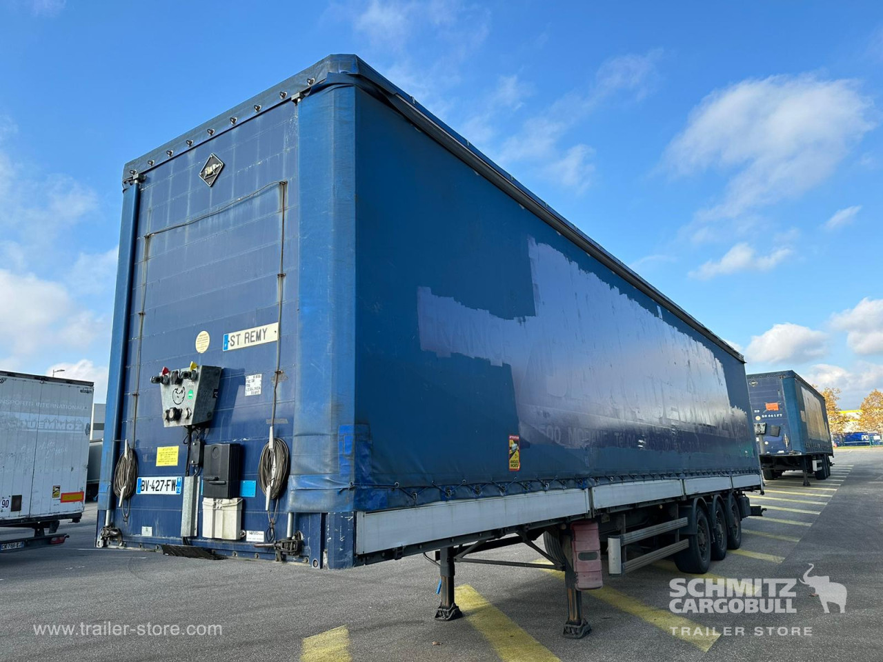 SAMRO Semitrailer Curtainsider Dropside 