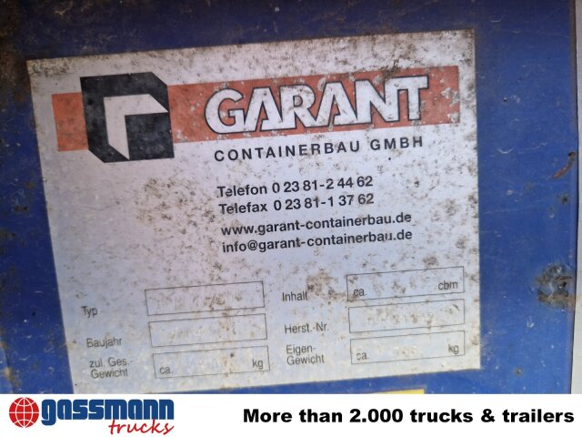 Andere Garant,City-Abrollcontainer AMR 40/50, ca. 4 cbm 