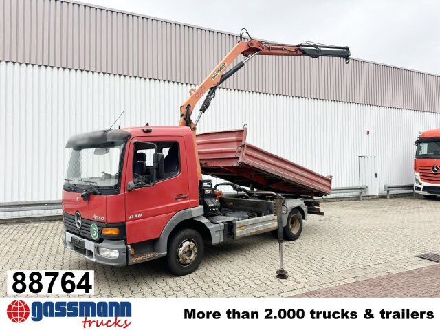 Mercedes Benz Atego 818 K 4x2 mit Kran Palfinger PK 6500, 2x 