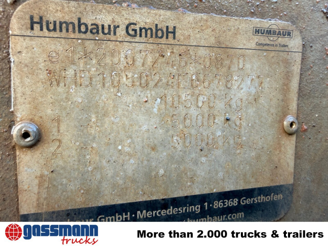 Humbaur HTK 105020, Rampenschacht, Verzinkt 