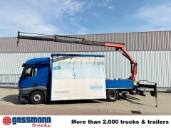 Mercedes Benz Actros 1836 L 4x2, Glastransporter, Heckkran 