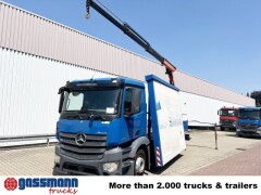 Mercedes Benz Antos 1836 L 4x2, Glastransporter, Heckkran 