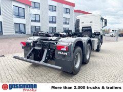 MAN TGS 33.480 6x6 BB CH, Hohe Bauart, Stahlmulde 